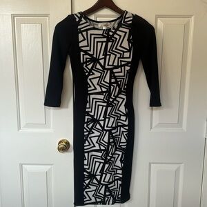 3/4 sleeved midi light knit dress